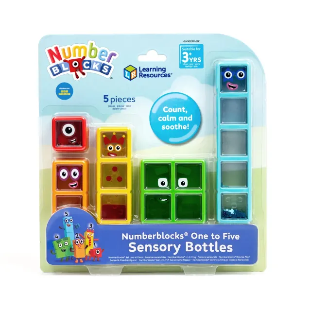 Learning Resources Numberblocks 1-5 Sensorikflaschen 5er-Set