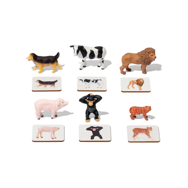 Lovevery The Play Kits Animal Match Hund Figur + Karte