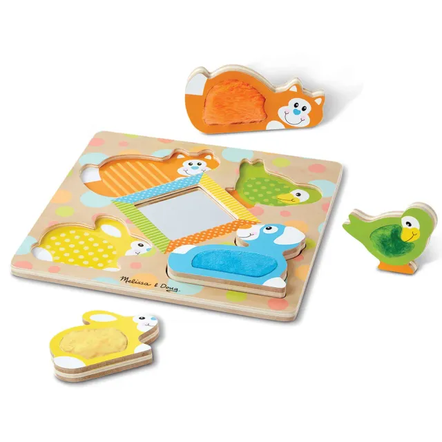 Melissa & Doug First Play Peek-a-Boo Pets Puzzle Holz