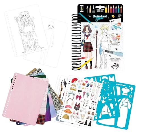 Buki France Manga Modebuch CM201 Kreativset A5 Aquarell