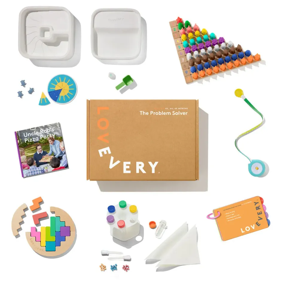 Lovevery Play Kits Problemlöser-Set Lernspiel Deutsch ab 3 Jahren