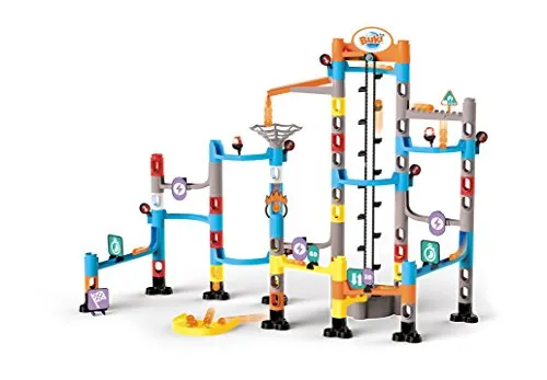 Buki PM852 Mega Formules Murmelbahn 70-teilig mit Lift Licht