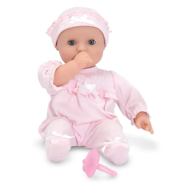 Melissa & Doug Jenna Babypuppe 30 cm mit Schnuller