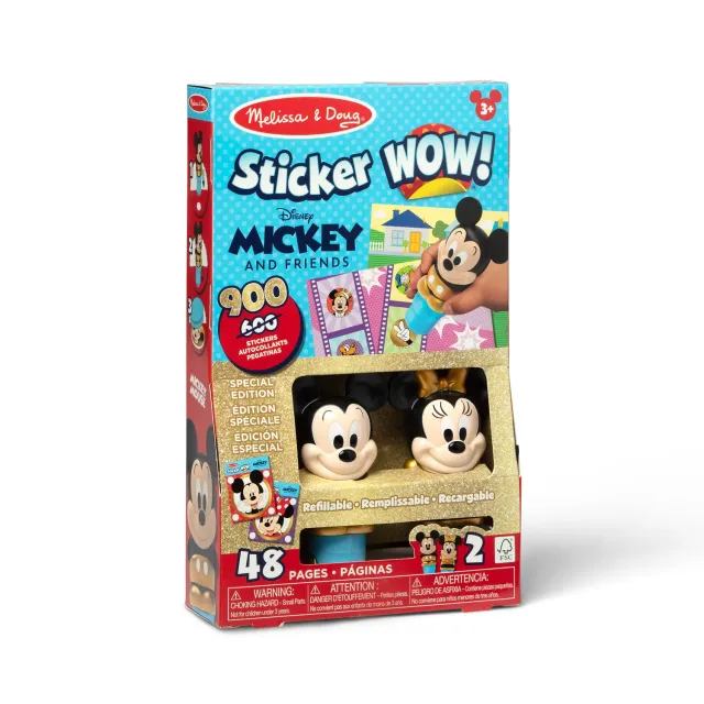 Melissa & Doug Sticker WOW Deluxe Set Mickey & Minnie Stickerbuch 900 Sticker