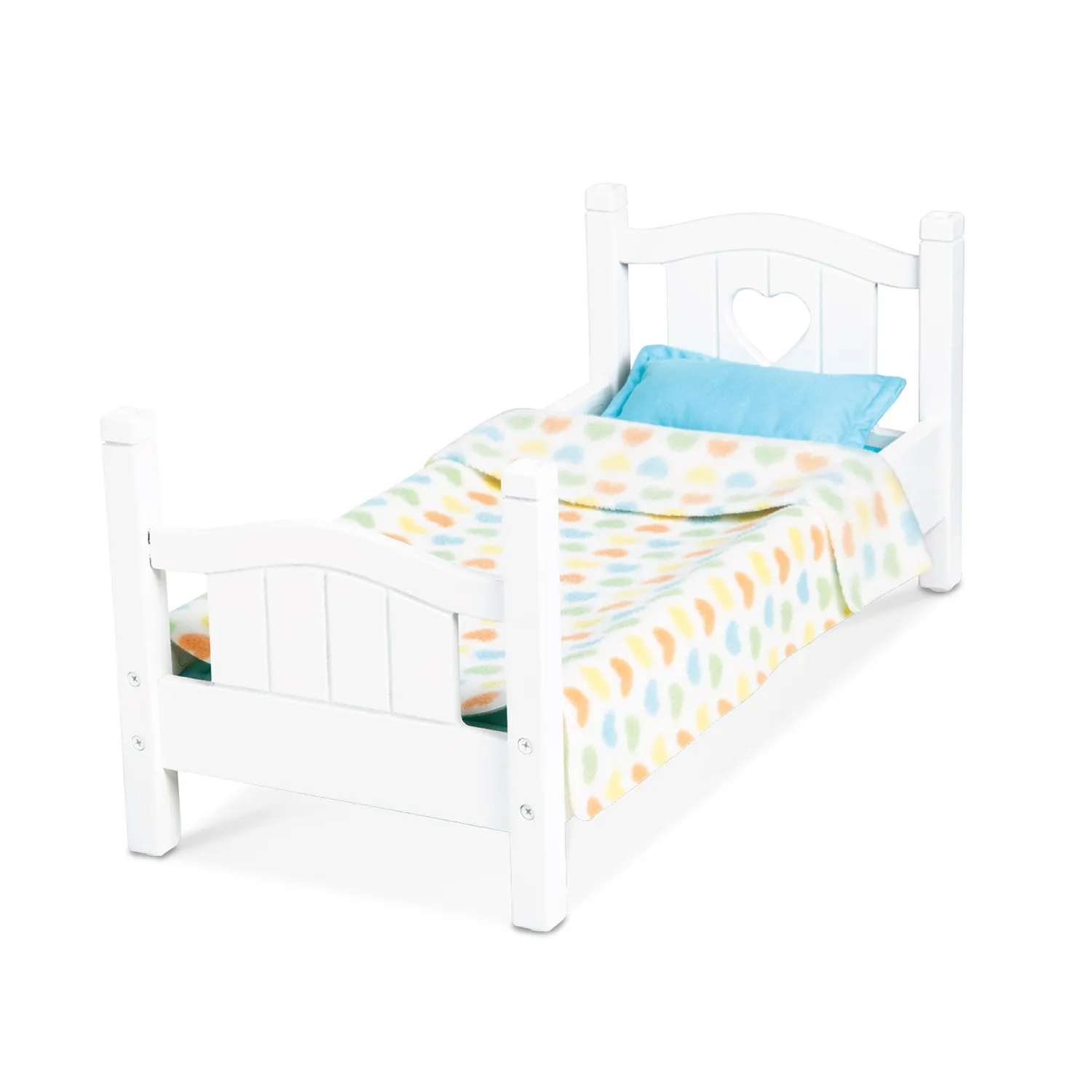 Melissa & Doug Mine to Love Puppenbett Holz weiß 45cm Puppen