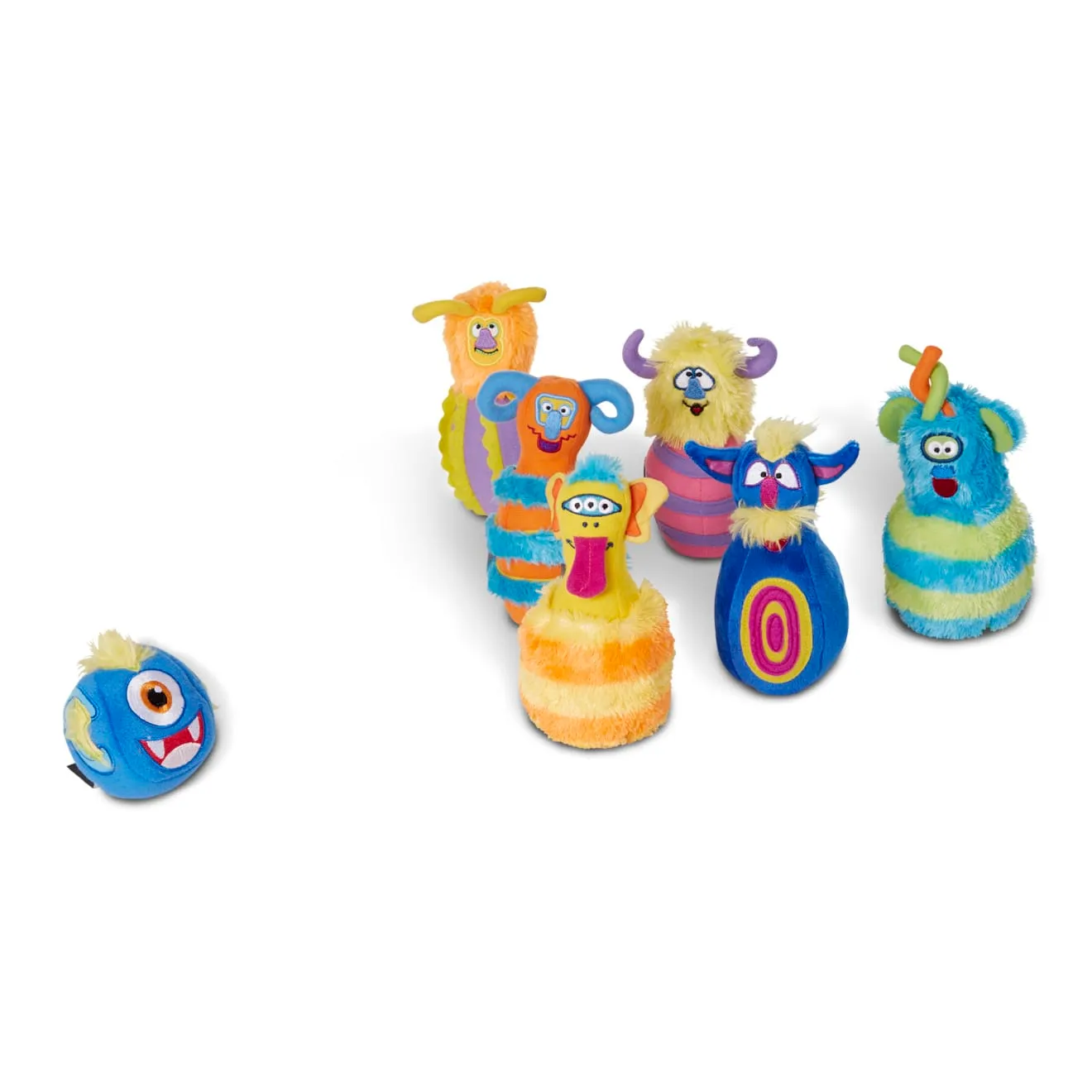 Melissa & Doug Monster Bowling Kegelspiel Plüsch 7-teilig weich