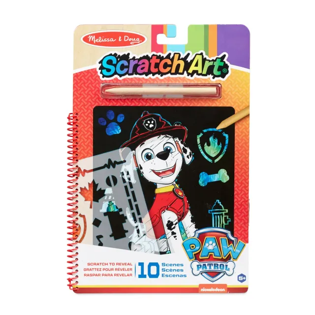 Melissa & Doug PAW Patrol Marshall Kratzblock 10 Bilder