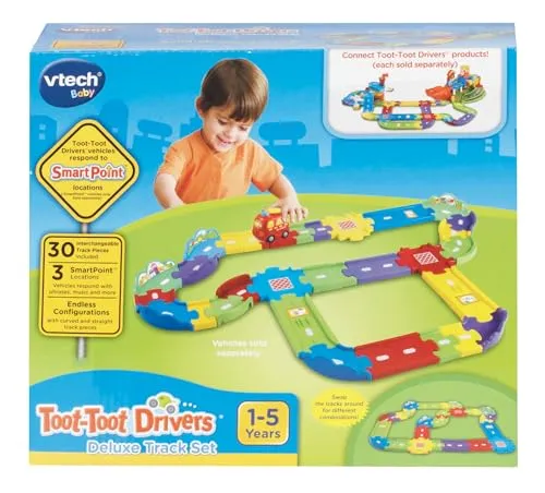 VTech Tut Tut Baby Flitzer Straßen-Erweiterungsset groß Schienen-Set englisch