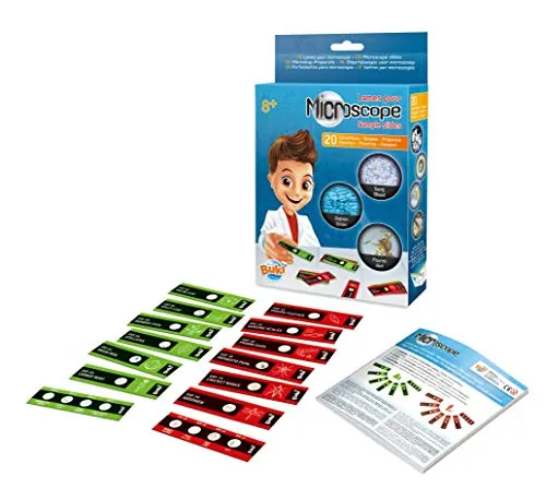 Buki France MR001 Mikroskop-Präparate Set 20 Proben für Kinder