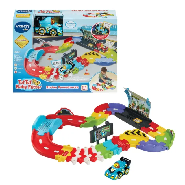 Vtech Tut Tut Baby Flitzer Kleine Rennstrecke mit Sportwagen Sound