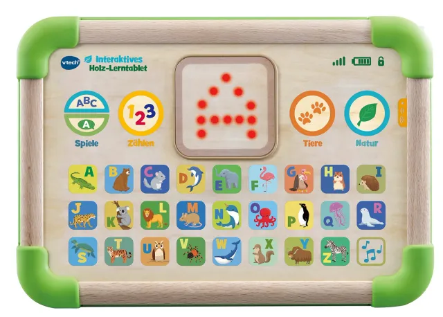 VTech Holz-Lerntablet interaktiv FSC ab 1 Jahr 26 Tasten