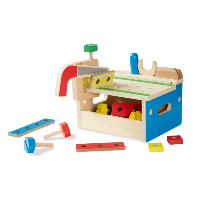 Melissa & Doug Hammer & Saw Werkbank Holz 32 Teile ab 3 Jahre