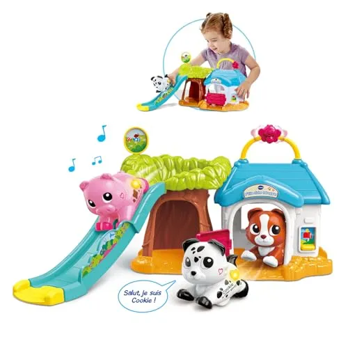 VTech Tut Tut Animo Hundehütte Rutsche mit Cookie Hund