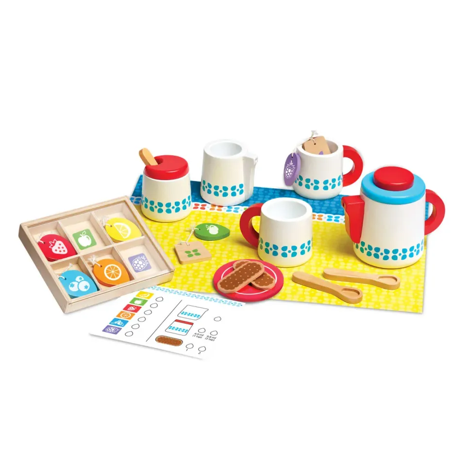 Melissa & Doug Teeservice Holz Teeset 15-teilig ab 3 Jahren