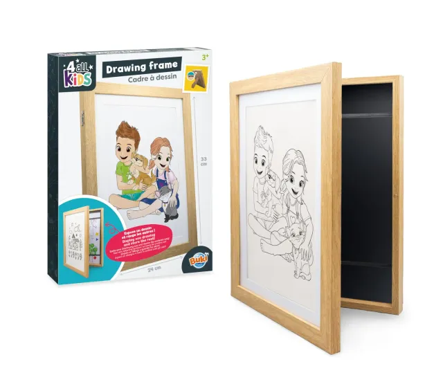Buki Kinderkunst FK013 Bilderrahmen A4 weiß für 50 Bilder