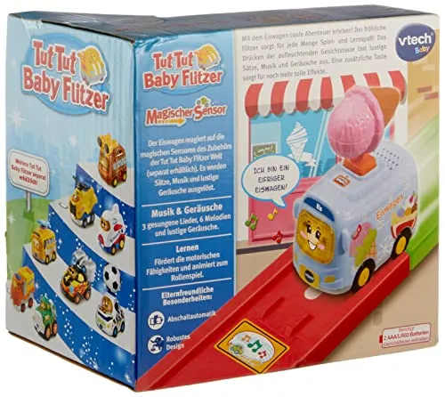 VTech Tut Tut Baby Flitzer Eiswagen Babyspielzeug bunt