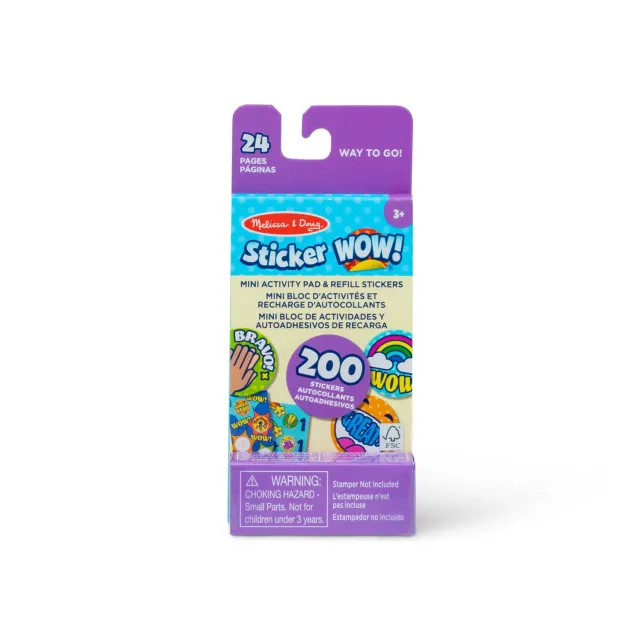 Melissa & Doug Sticker WOW Way to Go Stickerheft 200 Sticker