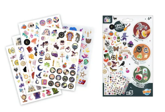 Buki France FK020 Stickertasche 200 Märchen A5 Gold