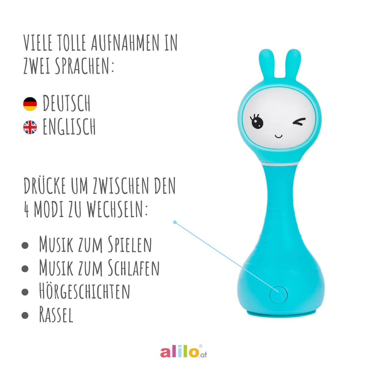 Alilo Smarty Bunny R1 Rassel mit Farberkennung