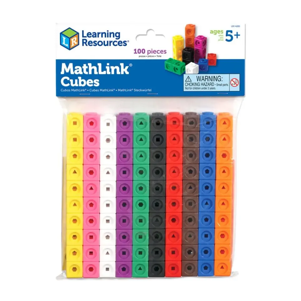 Learning Resources MathLink Steckwürfel 100er ab 5 Jahren