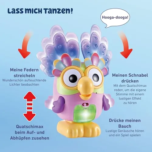 VTech Bluey Interaktiver Quatschimax Figur mit Musik