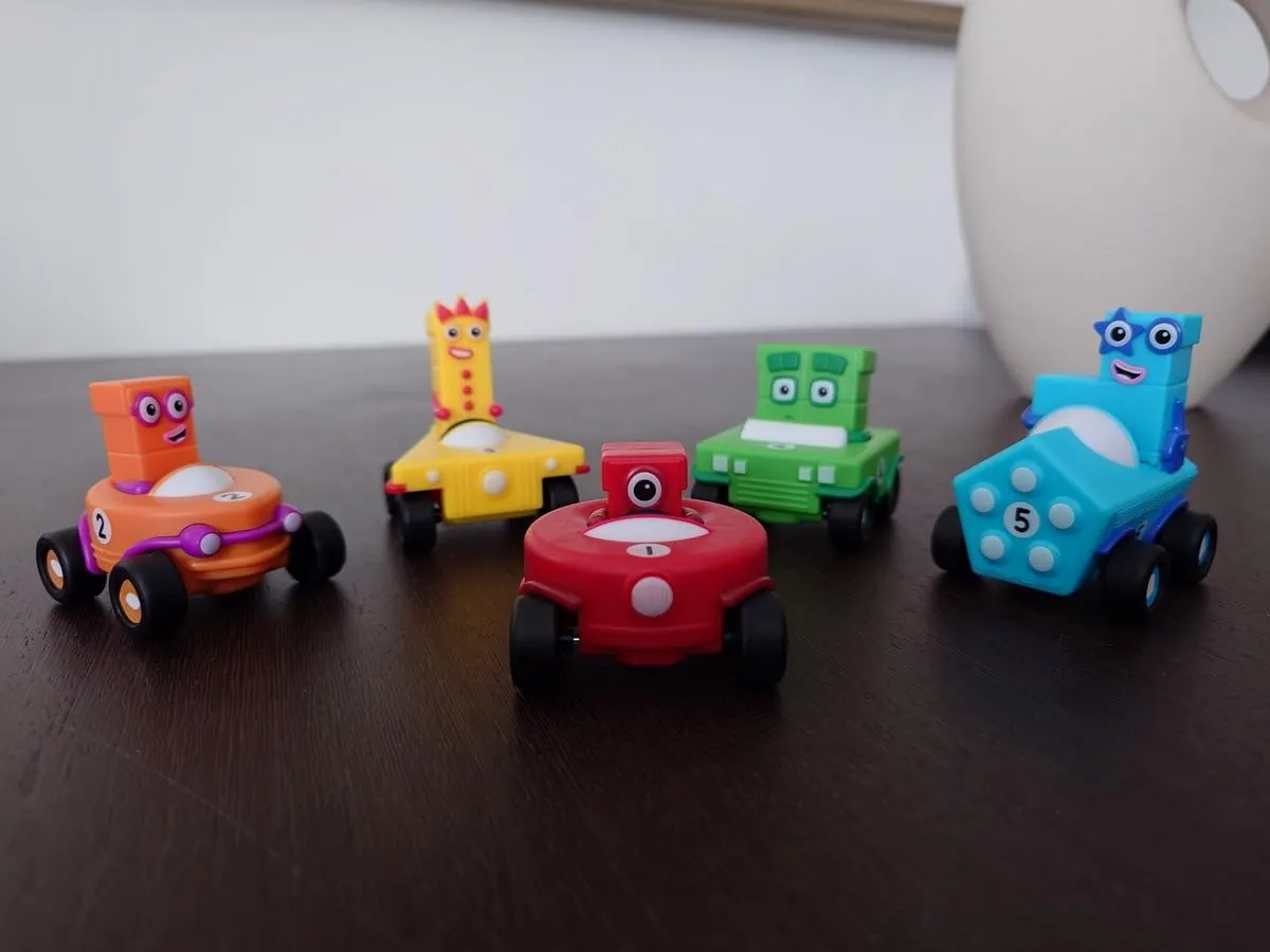 Learning Resources Numberblocks Mini-Autoset Fahrzeuge 5er Set