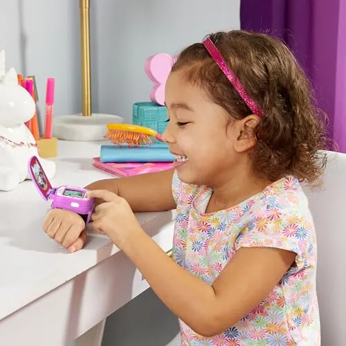 VTech Gabbys Dollhouse Lernuhr mit 4 Spielen und Stimme