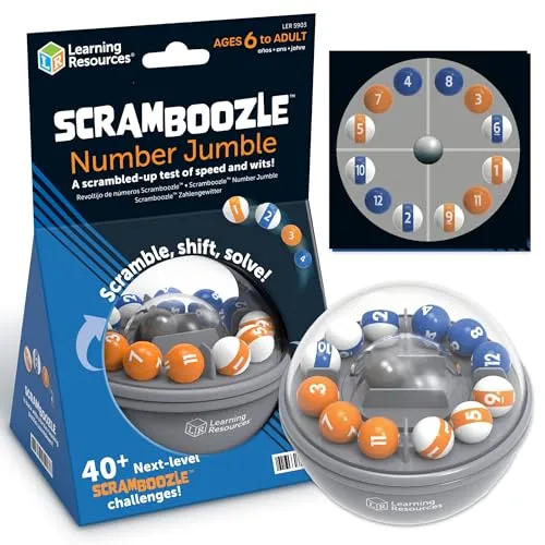 Learning Resources Scramboozle Number Jumble Puzzleball ab 6