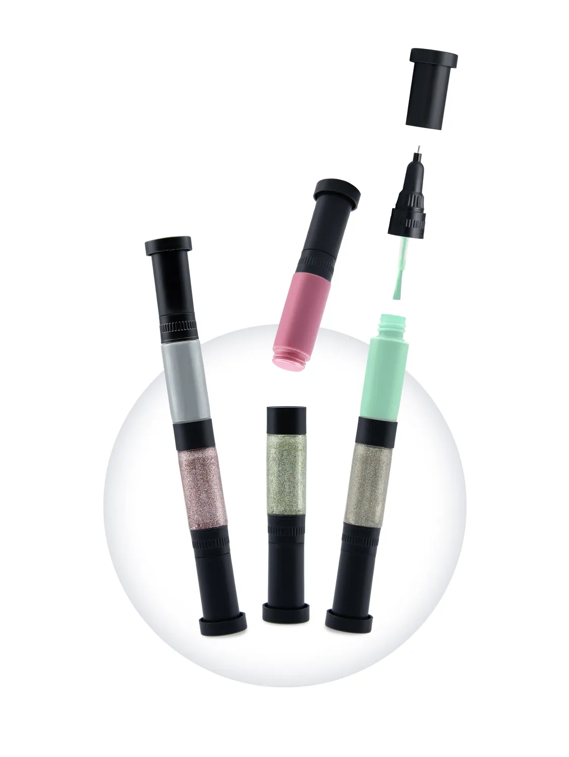 Buki PS102 Nagellackstifte 3er Rosa Grün Silber ab 8 Jahren