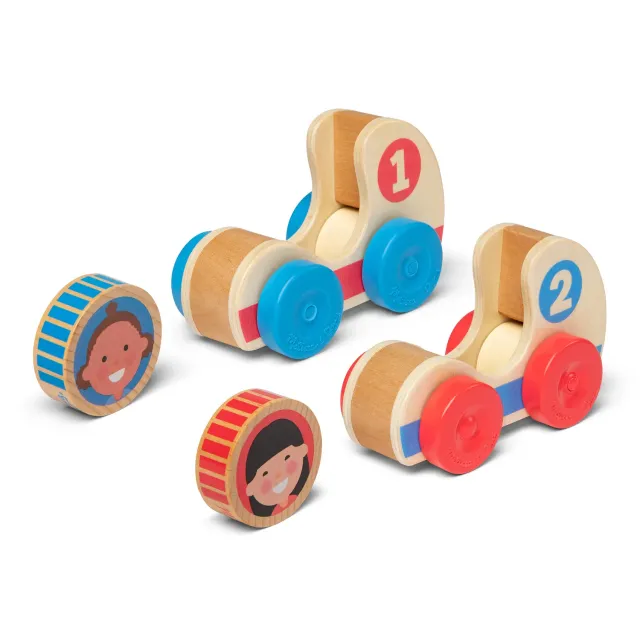 Melissa and Doug GO Tots Holz Rennautos 2er-Set