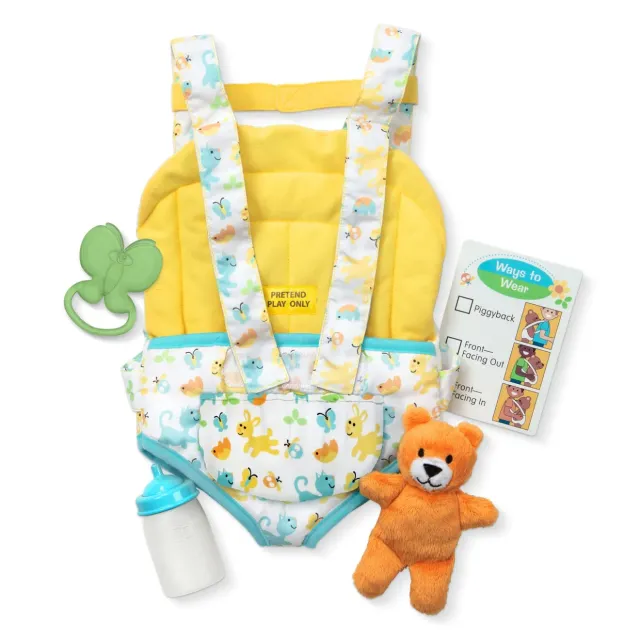 Melissa & Doug Mine to Love Puppentrage Trage-Set