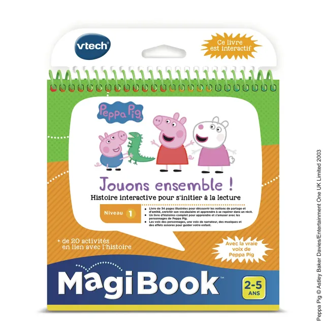 VTech MagiBook Peppa Wutz Lernbuch 32 Seiten Französisch
