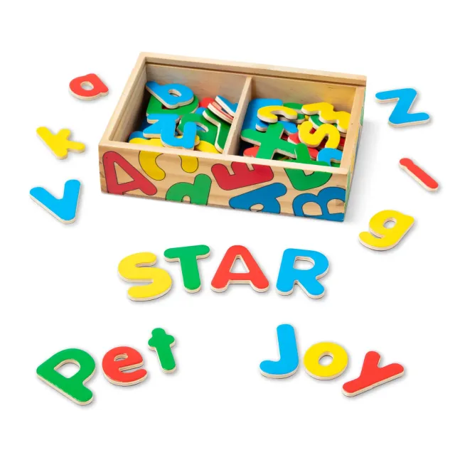Melissa & Doug Wooden Letter Magnetbuchstaben Holz 52 Teile