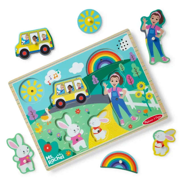 Melissa & Doug Ms. Rachel Wooden Song Puzzle 6-teilig