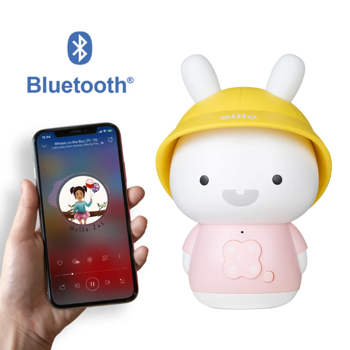 Alilo Baby Bunny G9S+ MP3-Player Nachtlicht gelb Bluetooth