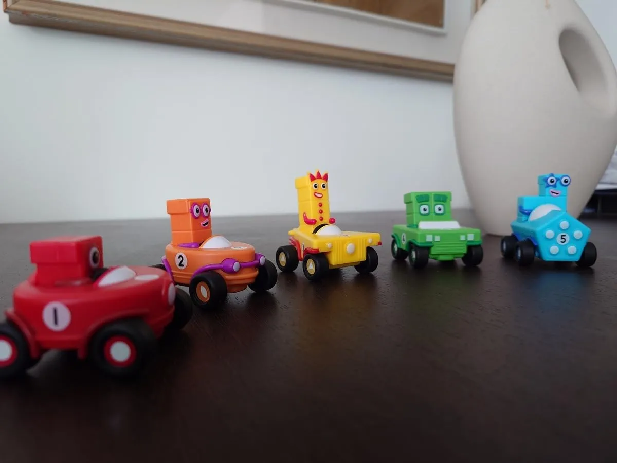Learning Resources Numberblocks Mini-Autoset Fahrzeuge 5er Set