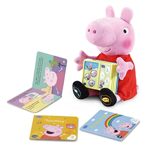VTech Peppa Wutz Plüschtier liest vor mit 3 Minibüchern 2-5 Jahre