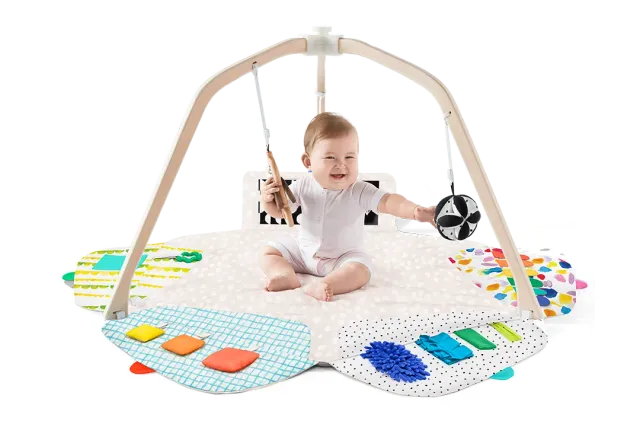 Lovevery Play Gym Babygym Krabbeldecke 5 Zonen Holz
