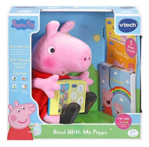 VTech Peppa Pig Read with Me Peppa Plüsch-Lernspielzeug