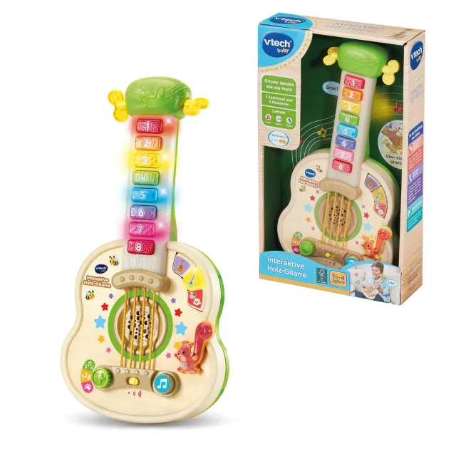 VTech Baby Interaktive Holz-Gitarre 80-620804