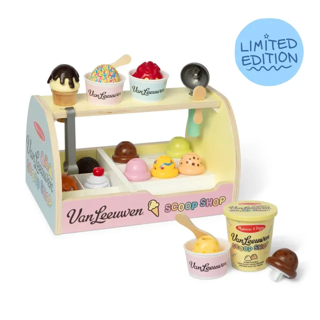 Melissa & Doug Van Leeuwen Eisdiele Holz Spielset Bundle