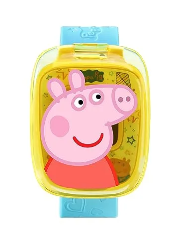 VTech Peppa Pig Lernuhr Kinderuhr englische Version mit Spielen