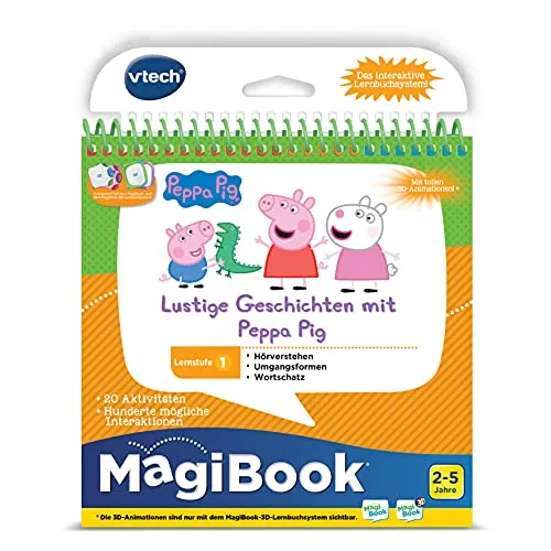 VTech MagiBook Peppa Pig Lustige Geschichten Lernbuch Stufe 1