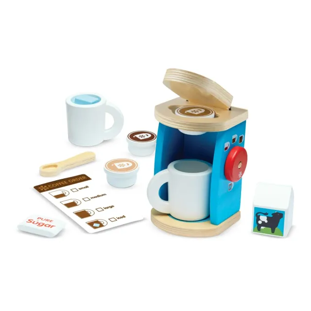 Melissa & Doug Brew & Serve Kaffee Set Holz 11-teilig