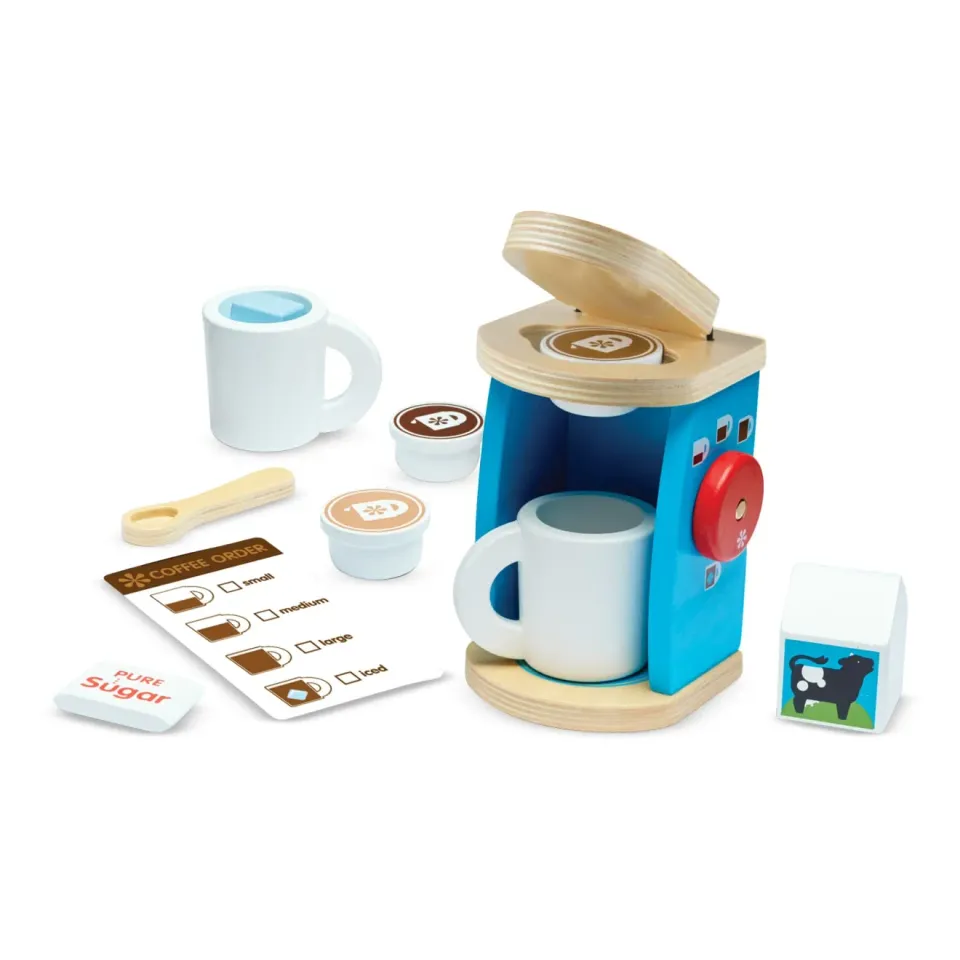 Melissa & Doug Brew & Serve Kaffee Set Holz 11-teilig