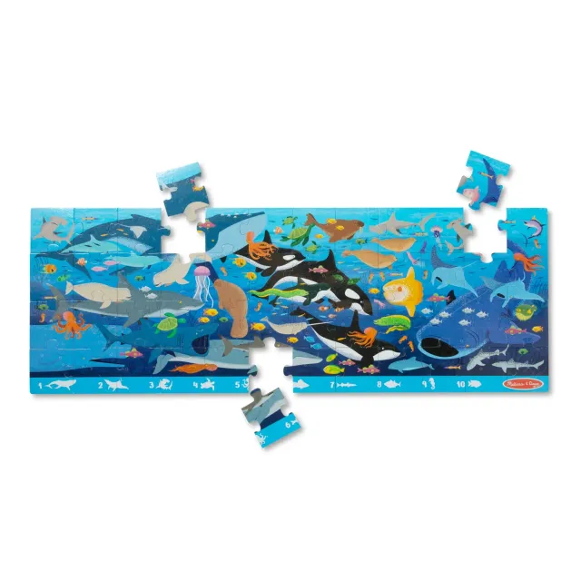 Melissa & Doug Beneath the Waves Bodenpuzzle 48 Teile Meer