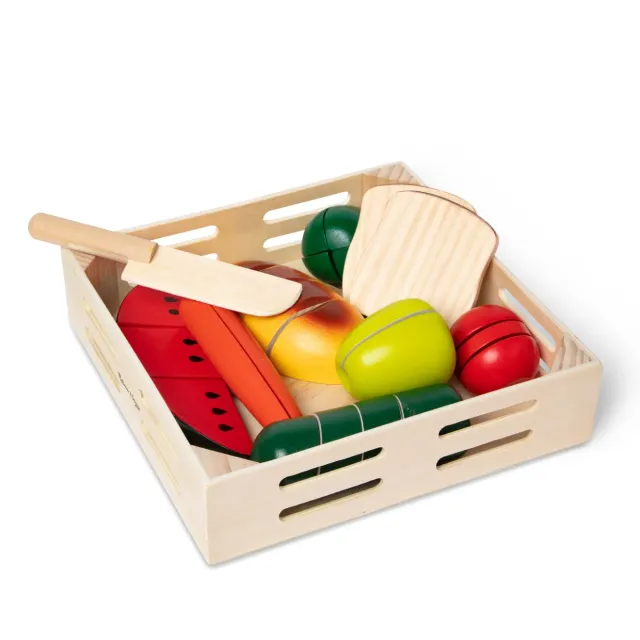 Melissa & Doug Cutting Food Schneideessen Holz 8-teilig