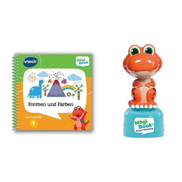 VTech MagiBook Formen und Farben Lernbuch Stufe 1 mit Dino
