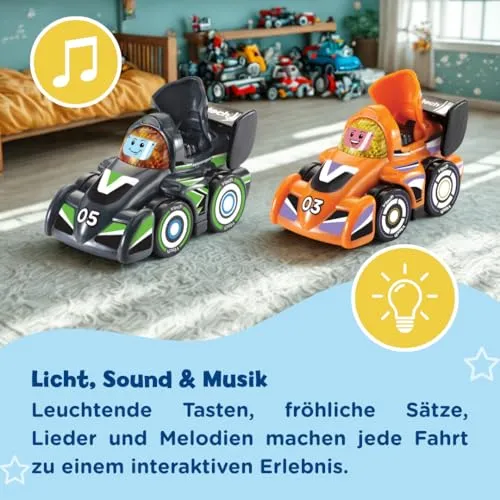 VTech Tut Tut Baby Flitzer 2er Set Rennwagen Licht Sound Babys