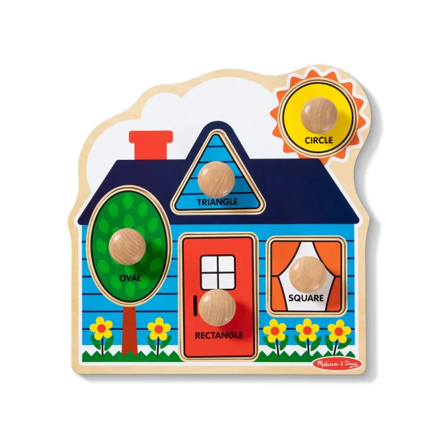 Melissa & Doug First Shapes Steckpuzzle Holz 5 Teile